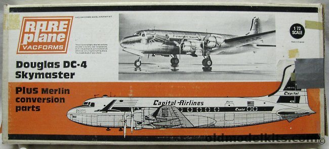 Rareplane 1/72 Douglas DC-4 / C-54 / R5D-3 Skymaster with Merlin Conversion plastic model kit